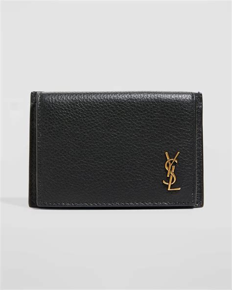 ysl flap leather card case|ysl zipped card holder.